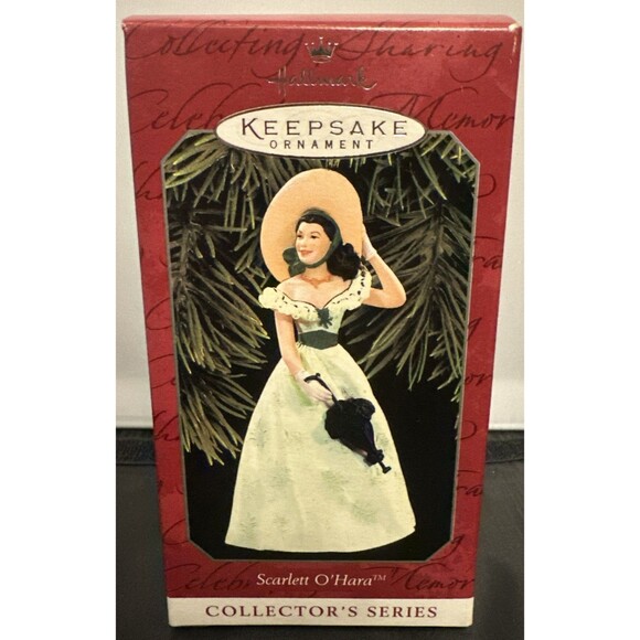 HALLMARK 1998 SCARLETT O' HARA GONE WITH THE WIND ORNAMENT- New, Box Not Perfect - Picture 1 of 3